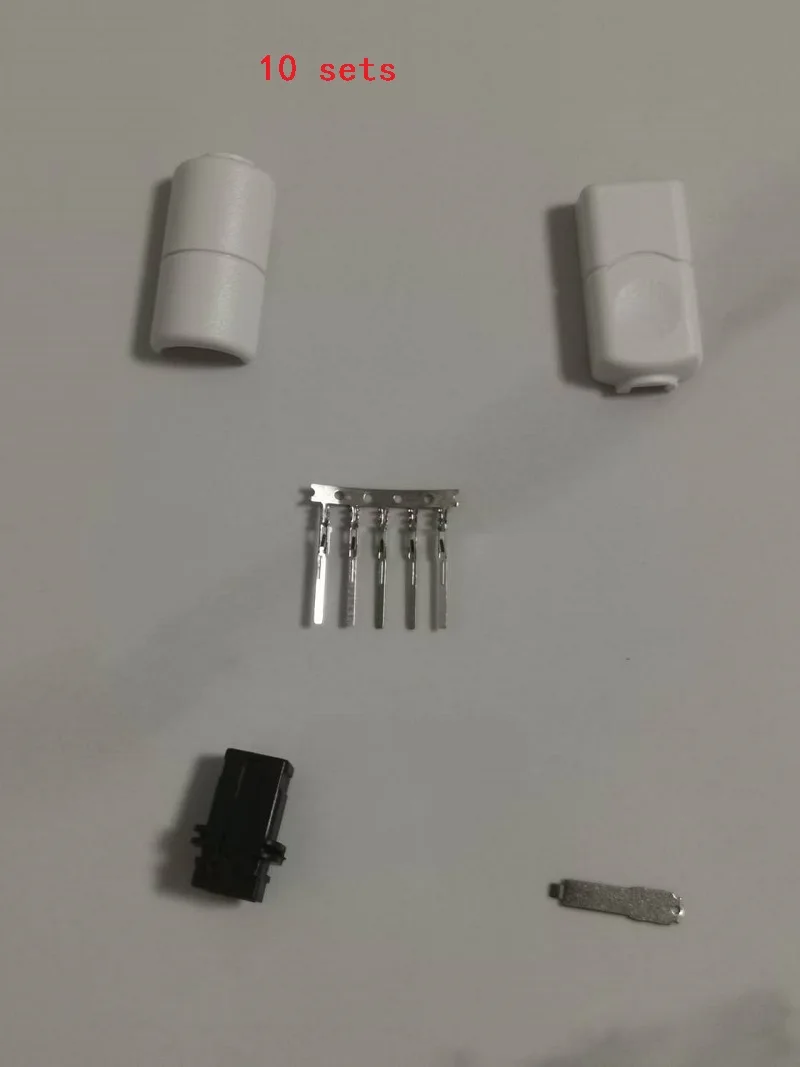 10 Sets For Sega Dreamcast DC Game Controller Plug Jack Repair Male Connector Replacement for Gaming Console Accessory