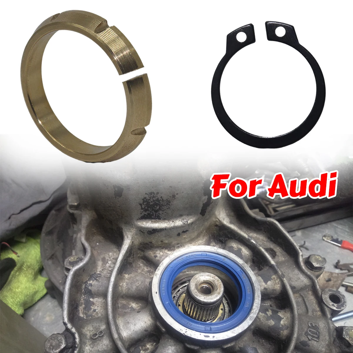 28MM Gearbox Differential Ring Brass Spacer Thrust Washer Seal For Audi 100 Avant Quattro A1 S1 A2 Q2 TT TTS e-tron GT 020409374