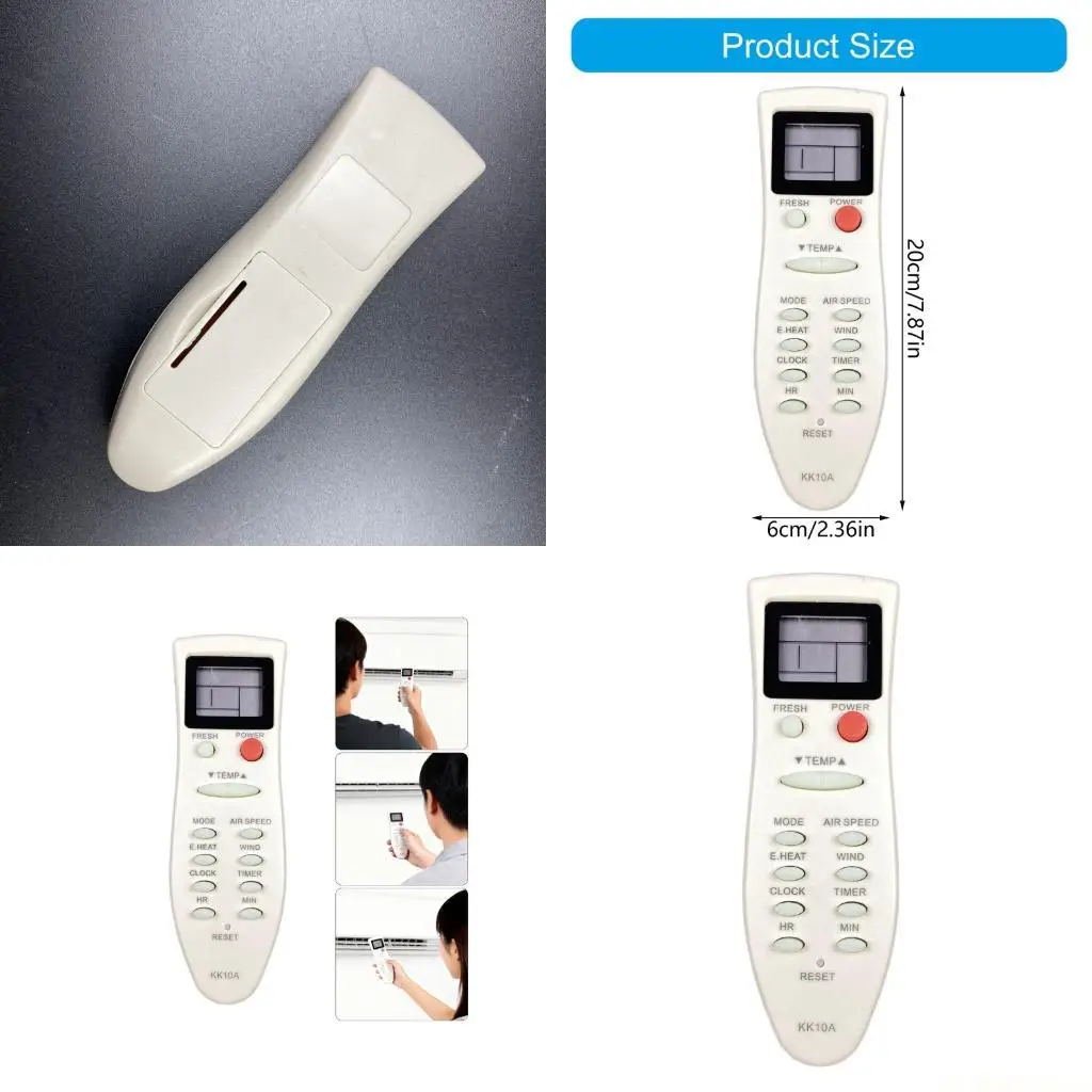 E56B Universal Remote Control Compatibility for Changhong Air Conditioner KK10A Ergonomic Grip Durability ABS Intuitively But