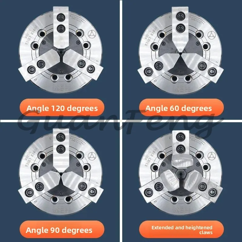 Soft Raw Extended Hydraulic Lathe Chuck Jaws, 6 8 10 12 Inch Replaceable CNC Lathe Chuck Gripping Jaws