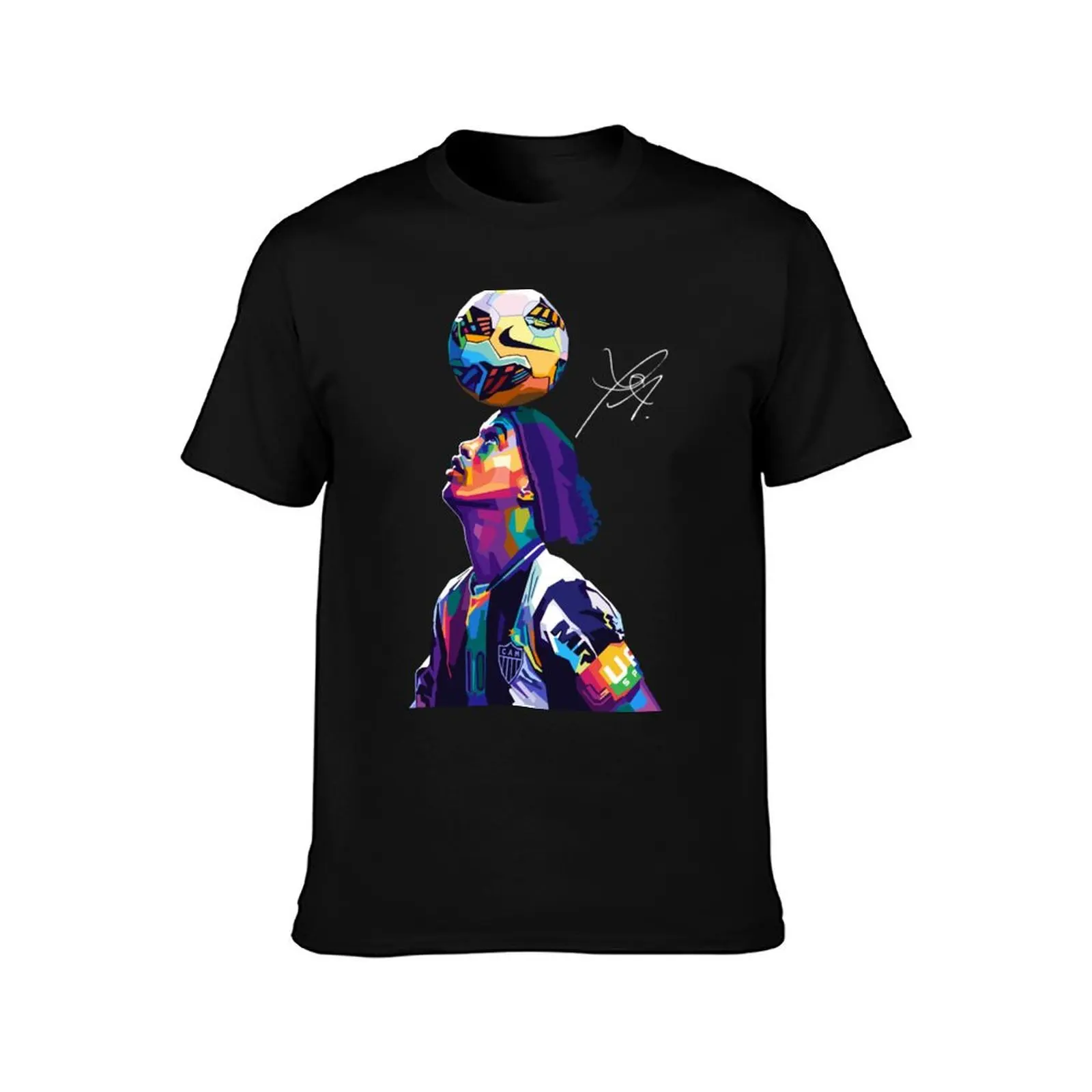 Ronaldinho Wpap Pop Art T-Shirt graphic tee shirt baggy shirts Louboutins anime mens white t shirts