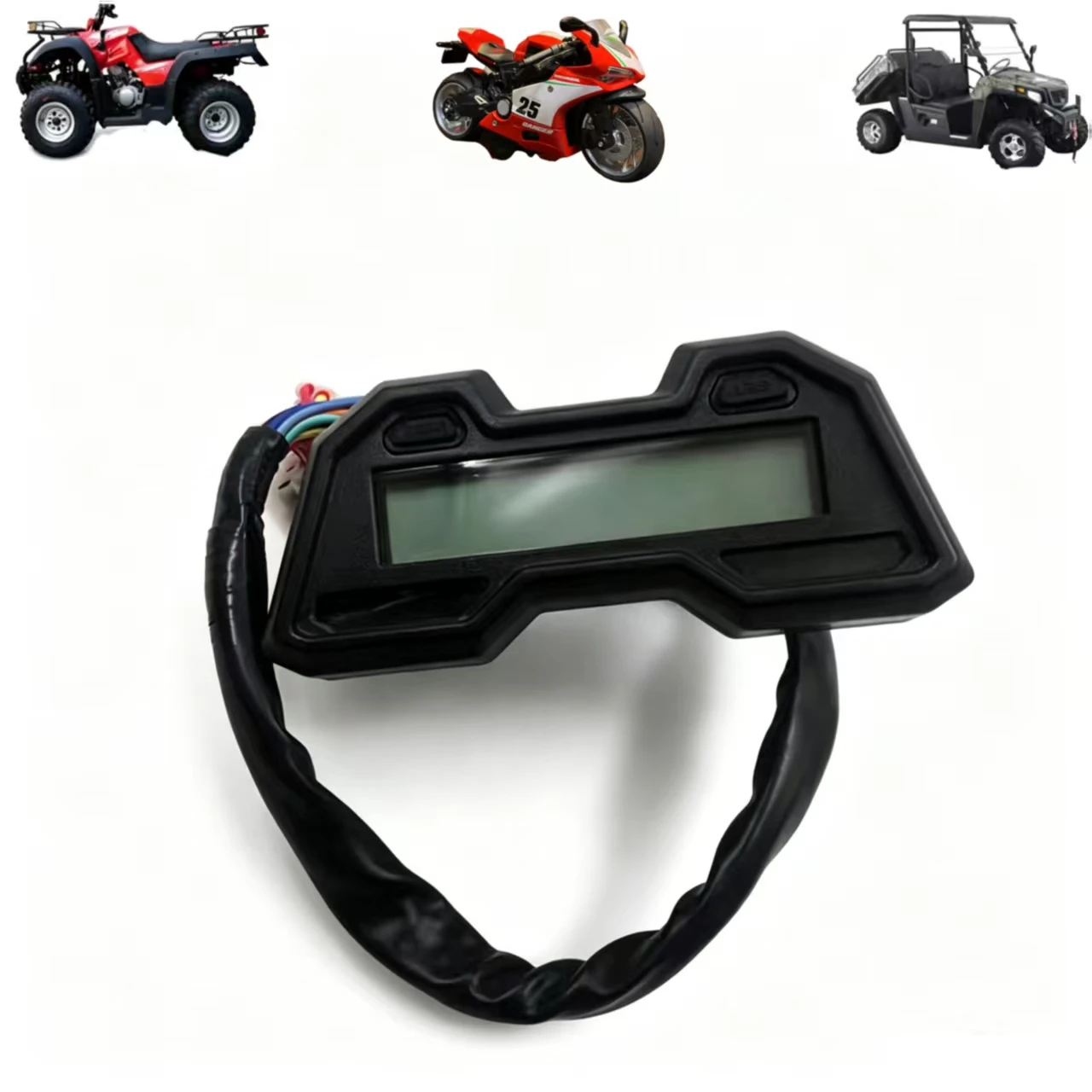 LCD Digital Speedometer Gauge Cluster For Loncin 200 ATV 200-AU Quad Offroad Odometer Meter Assembly