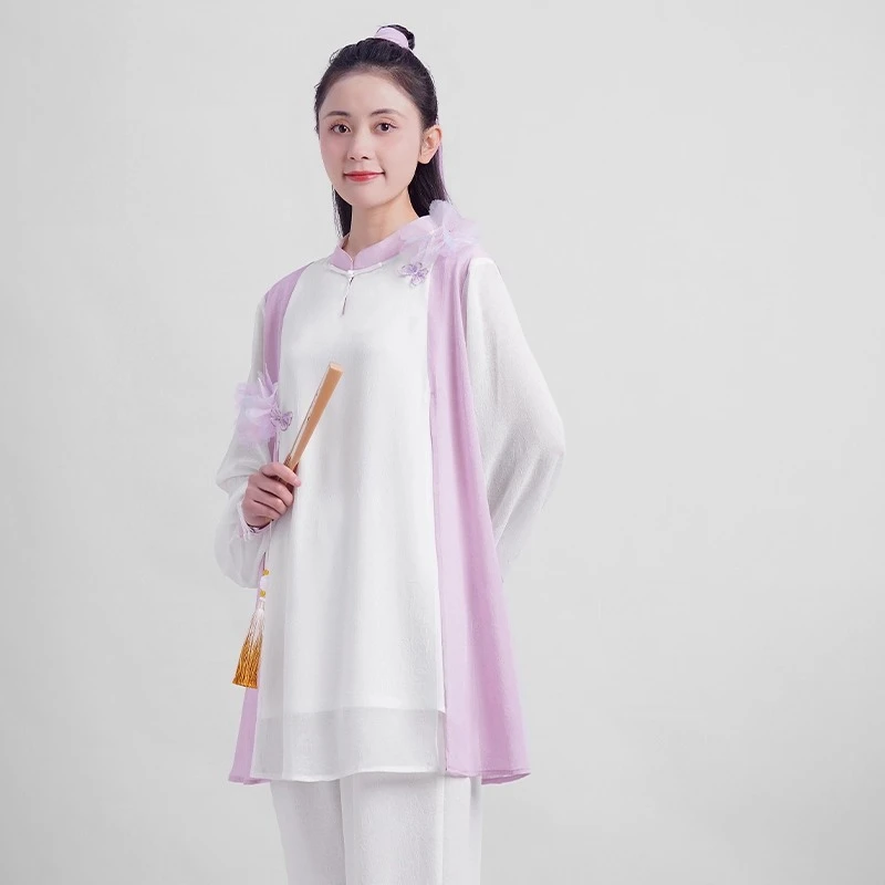 Tai Chi Kung Fu Suit Chinese Traditional Martial Arts Uniform for Women and Men Fluid Drape Breathable & Comfortable