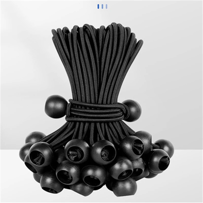 10 stücke Outdoor Elastische Ball Seil Bungee Cords Tragbare Zelt Befestigung Plane Markise Baldachin Heavy Duty Plane Binden für Shelter – Detail 1