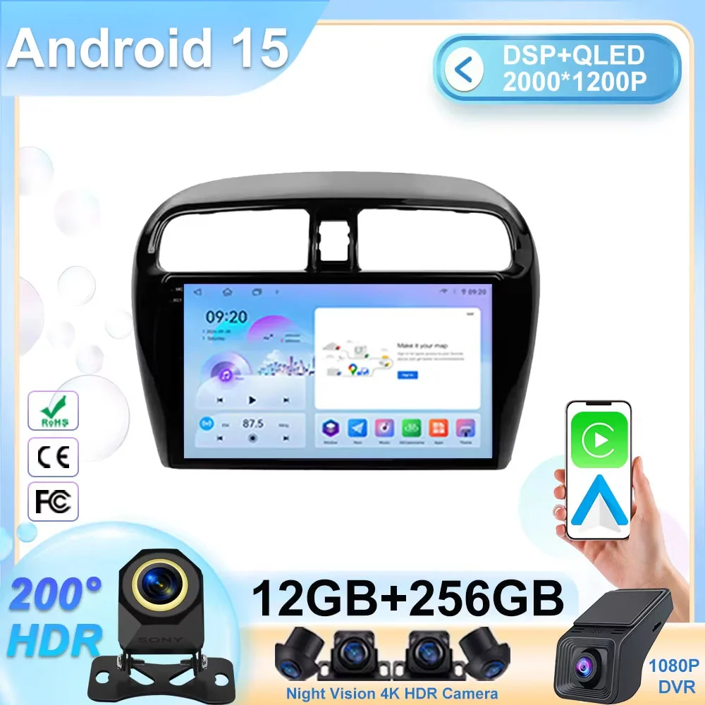 

Android For Mitsubishi Mirage 6 Attrage 2012 2013 2014 2015 2016 2017 2018 Auto CPU HDR Radio Stereo Multimedia Player Dash Cam