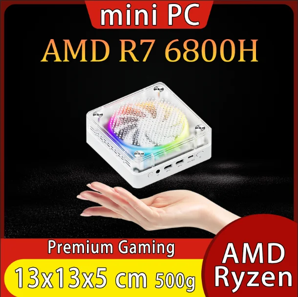 Мини-ПК Windows 11 Pro AMD Ryzen7 6800H
