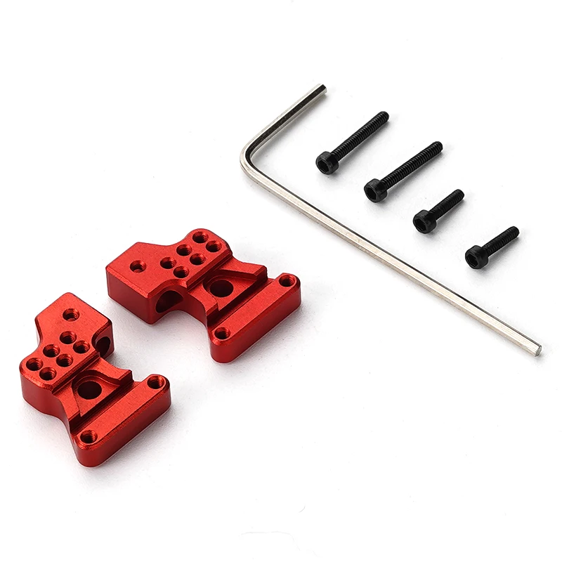 RCGOFOLLOW 1/24 Aluminum Alloy Adjustable Rear Shock Tower For Axial SCX24 RC Car Part RC Car Accessories Replacement Parts Red