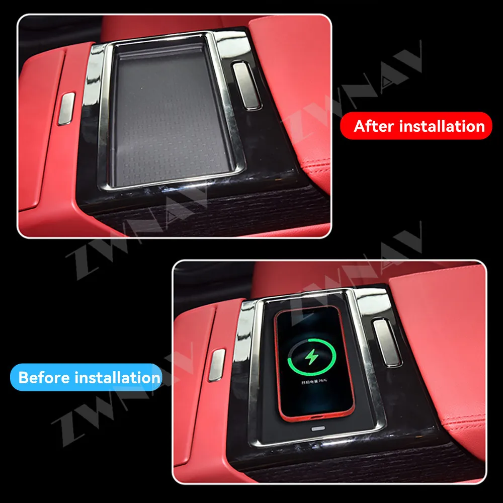 For Jaguar XFL Rear 2021-2025 Models Center Console Charging Pad Car Smart Accessory Moudle Intelligent wireless charger
