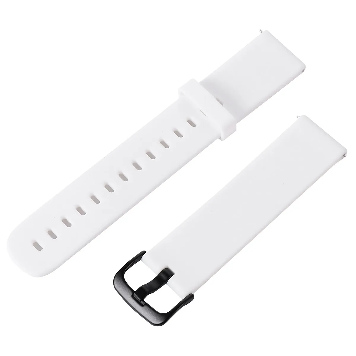 20Mm Silicone Watch Strap Environmental Safe Material Moderate Softness Compression Molded Sturdy Wristband for Smart Watch
