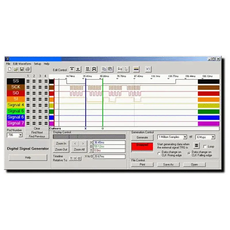 A84E-USB Logic Analyzer Single Chip Microcomputer Suitable For FPGA Debugging Tool 24M Sampling 8 Channels