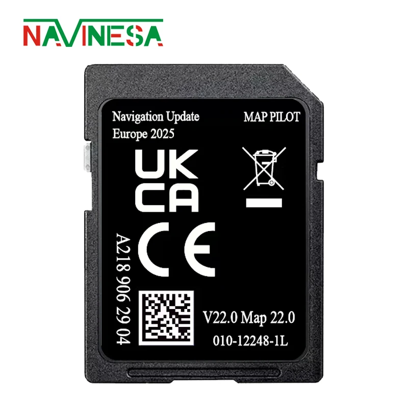 Tarjeta SD A218 V22 para Mercedes CLA desde 2014, actualización de navegador GPS Garmin 2026, mapa de Europa, GPS A2189062904