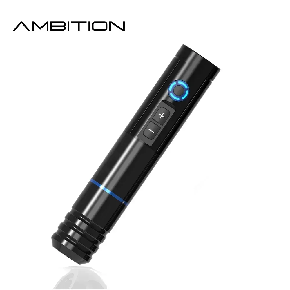 Machine à tatouer numérique sans fil portable Ambition NINJA RS 1200mAh Premium Motor avec lumière LED pour l'art corporel