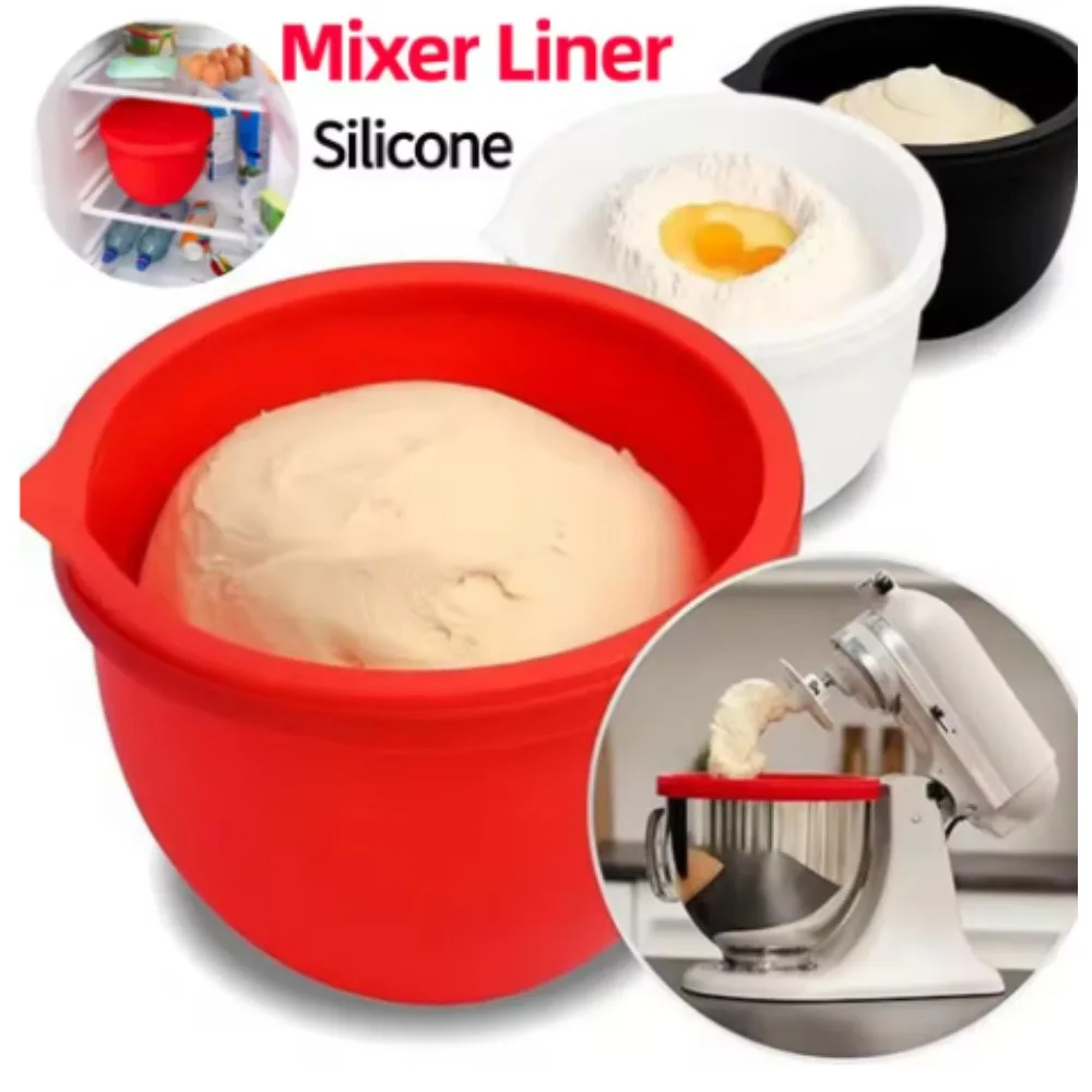 Reusable Blender with A Lid and Foldable Silicone Gasket for Replacing The Bowl Inner Liner Home Kitchen Baking Tool