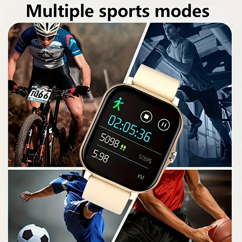 VETXI Smartwatch for iPhone/Android, Full-Touch HD Screen