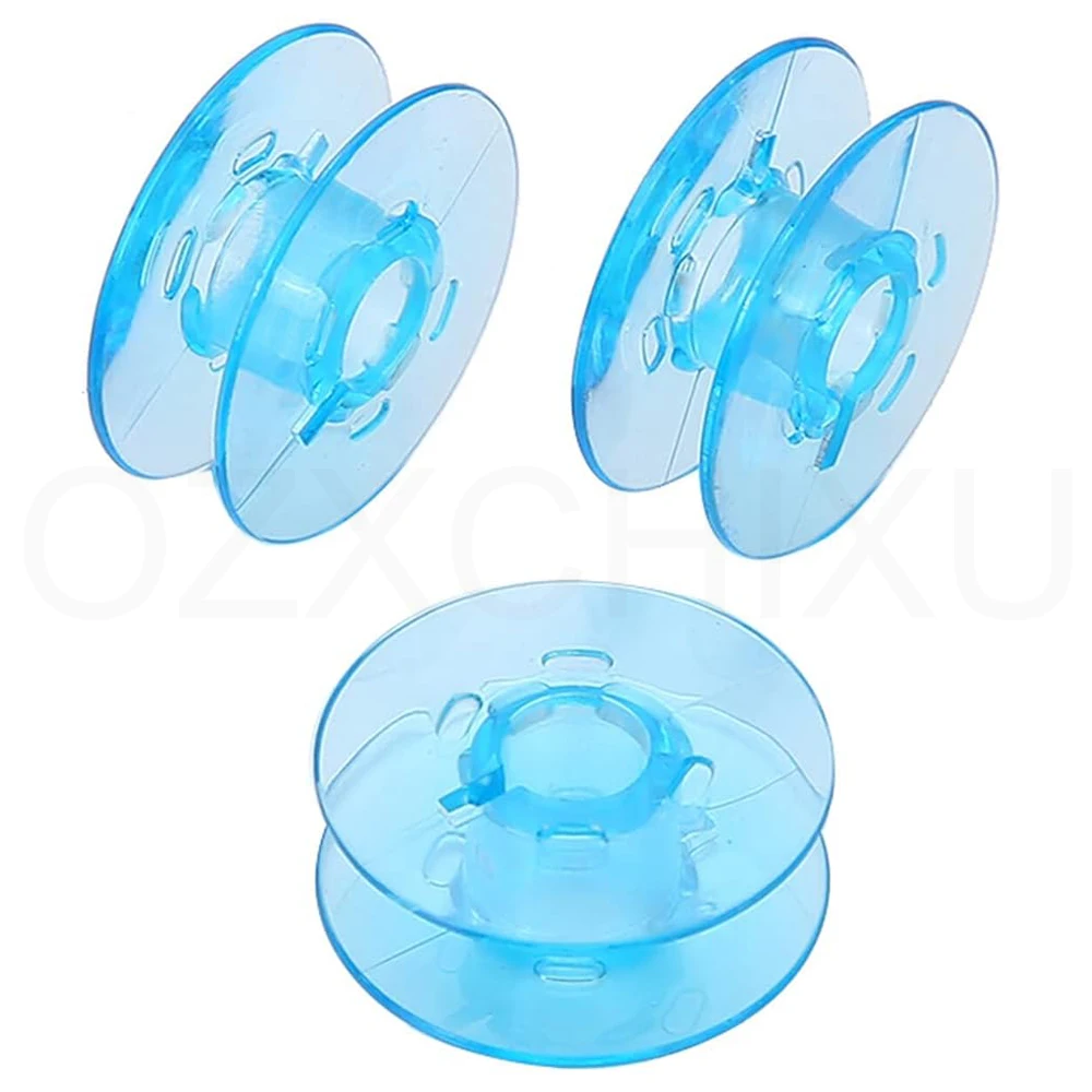 10PCS Sewing Parts Plastic Bobbins For Pfaff Home Sewing Machines Accessories #9033p (Blue Color)