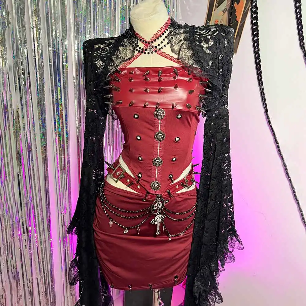 halter red dress In A Trance Corset Maxi TRICOT Size:UK 14 (L) Womens Dresses Fashion Nova this maxi dress effortlessly