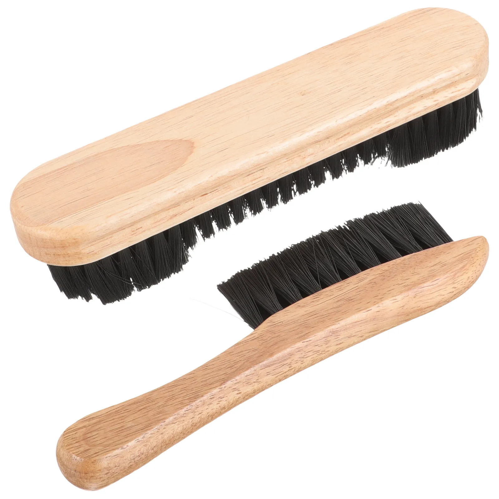 2Pcs Billiards Pool Table Cleaning Brush Set Gentle Non Scratch Bristles for Felt Rails Table Bed Wood Handle Easy