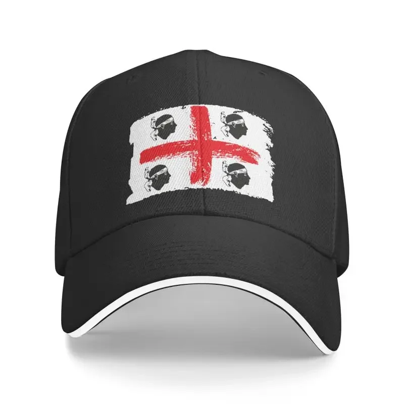 Punk Italy Sardinia Coat Of Arms Baseball Cap for Men Women Adjustable Sardegna Flag Four Moors Dad Hat Outdoor