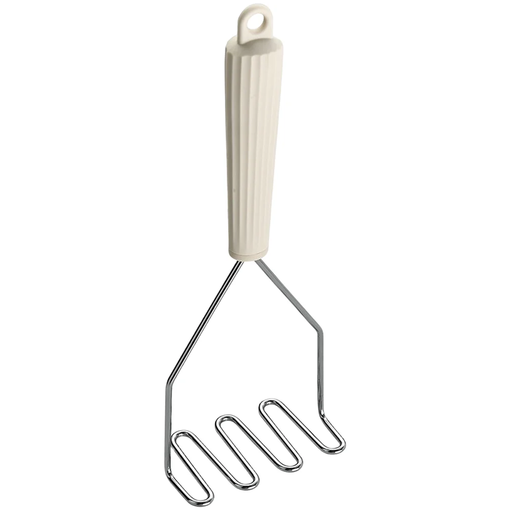 Stainless Steel Egg Beater Can Opener Pizza Cutter and Potato Masher Set with Soft Grip Silicone Handles for Easy Cleaning