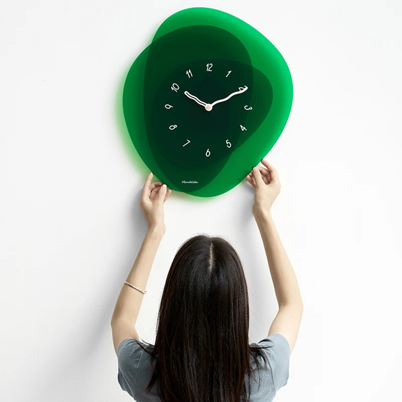 

Simple Minimalist Wall Watch Xenomorph Interior Modern Korean Kitchen Digital Clock Wall Bedroom Reloj De Pared Room Decorations