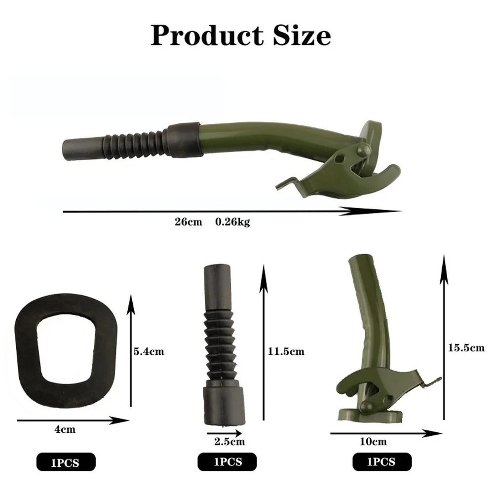 Metal Oil Pourer Spout For 5 10 20L Gallon Container Fuel Water Drum Leak Proof Funnel Tool For Oil Pourer Transfer