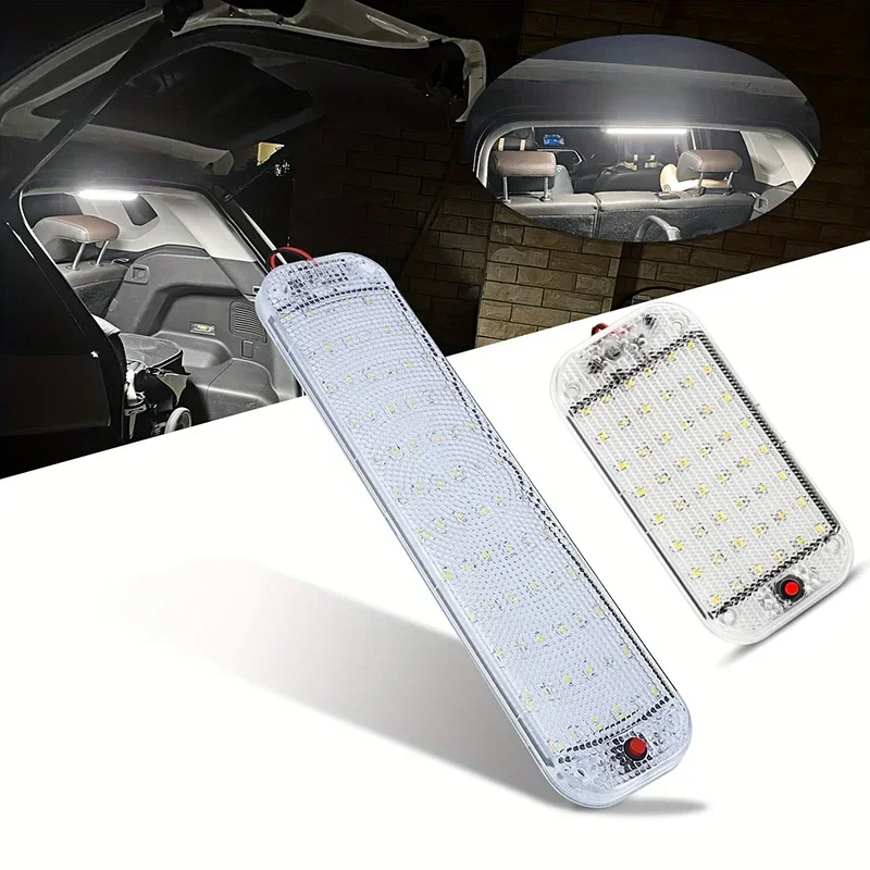 1pc 12V-80V Interni Auto Barra Luminosa A Led Tubo di Luce Bianca Con Interruttore Per Van Camion Camion RV Camper Barca Luci di Soffitto Per Auto Interni