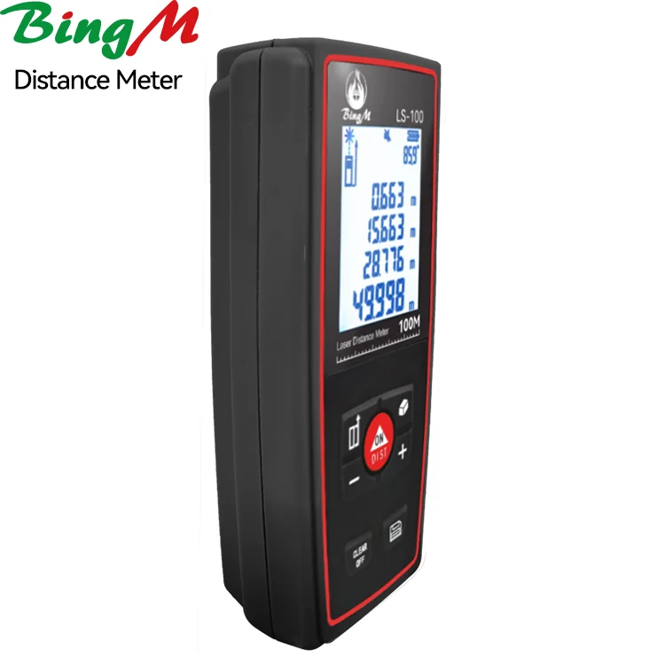 

Hot sale laser rangefinder red light Laser Distance Meter LS-100 electronic house decoration tool