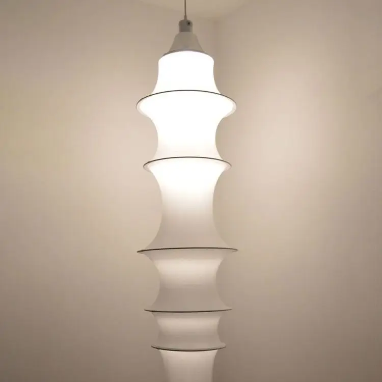 Nordic Minimalist Fabric Wabi Sabi Led Pendant Lights Living Dining Room Loft Home Decor Chandelier Bedroom Corner Bedside Lamp