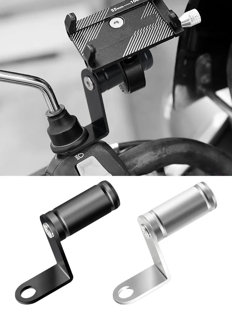 AliExpress NONE 1PC Motorcycle Bicycle Rearview Mirror Extender Handlebar Stand Phone Holder Universal Aluminum Alloy External Spotlight Bracket