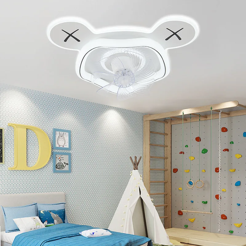 Bedroom 360 Shaking Head Ceiling Fan Lamp Modern Minimalist Tmall Smart Household Ceiling Fan Integrated Master Bedroom Electric