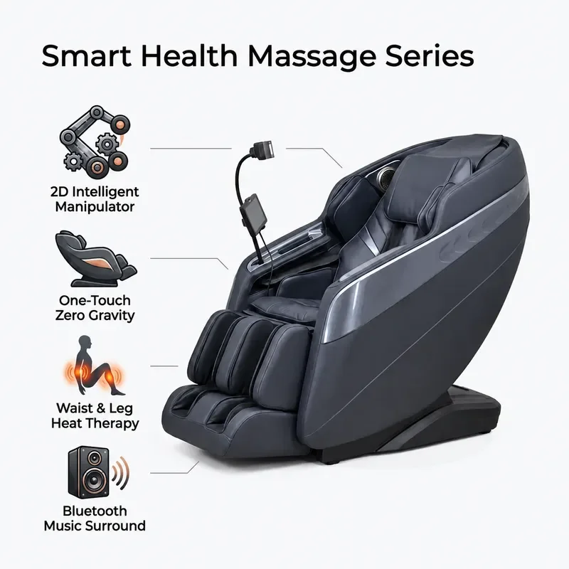 Luxury Automatic Massage Chair with Airbag Kneading for Elderly Full Body Relaxation Sofa Customizable Design Home Use