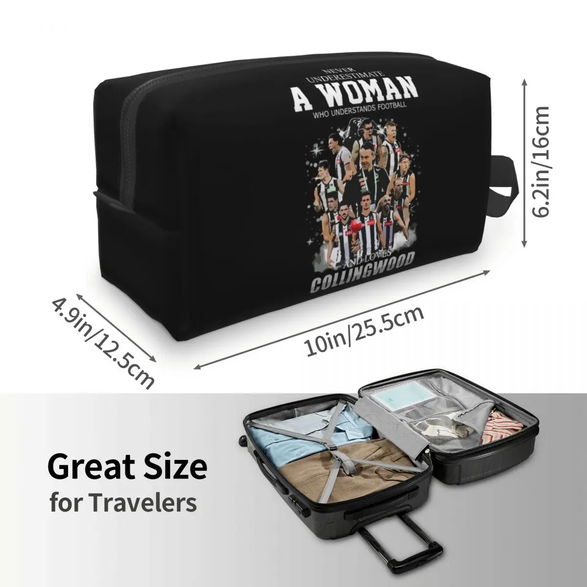 حقيبة مكياج من كولينجوود، منظم مستحضرات التجميل، مجموعة أدوات التخزين، حقيبة مستحضرات التجميل للنساء، مقلمة للسفر