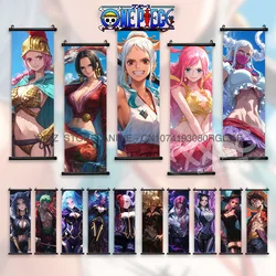 ONE PIECE Scrolls Pictures Roronoa Zoro Anime Poster Hancock Hanging Painting Nami Home Decor Monkey D. Luffy Wall Art Yamato