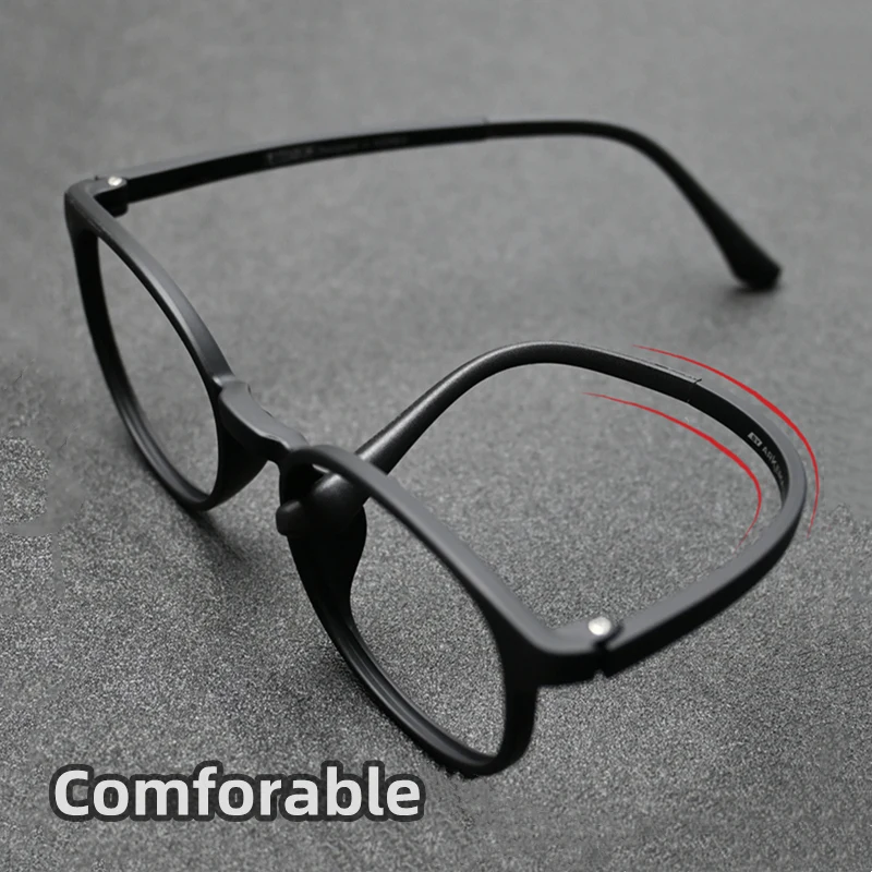 Ultralight TR90 Men Comfortable Photochromic Reading Glasses Women Vintage Round Small Frame Myopia Optical Prescription Eyewear