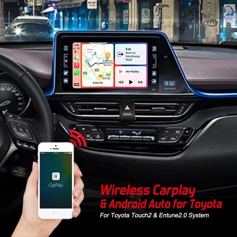 Upgraded versionRoute Universal Wireless Carplay Adapter with   Carplay & Android Auto Ai Box Interface for  Cars