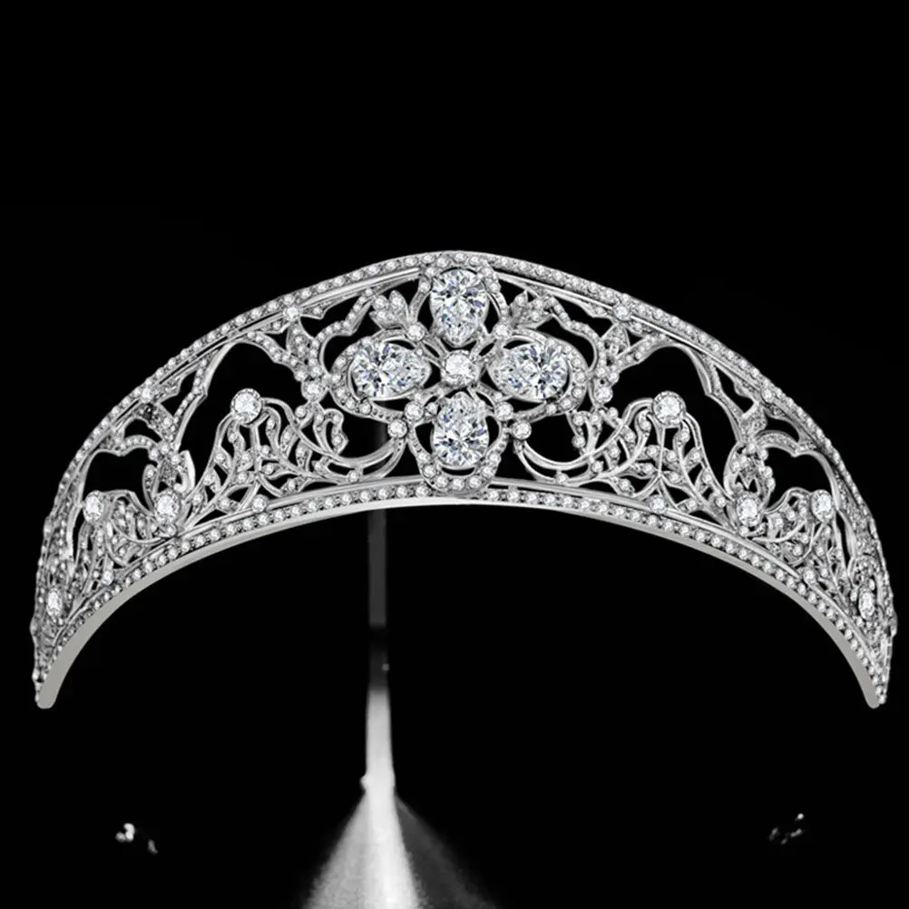 

Свадебная корона со стразами, блестящие украшения для волос, головной убор для невесты, идеально подходящие для свадеб, выпускных вечеров, помолвок