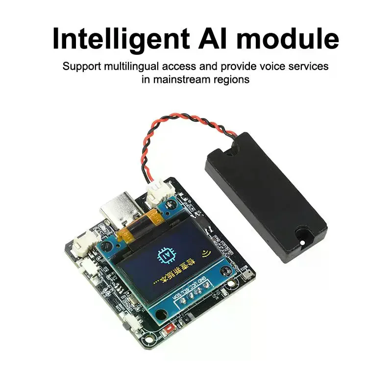 1Set SP32-C3 Development Board AI Dialogue Voice Module AI Voice Sensor Module With 0.96 Inch Screen For Deepseek/Xiaozhi