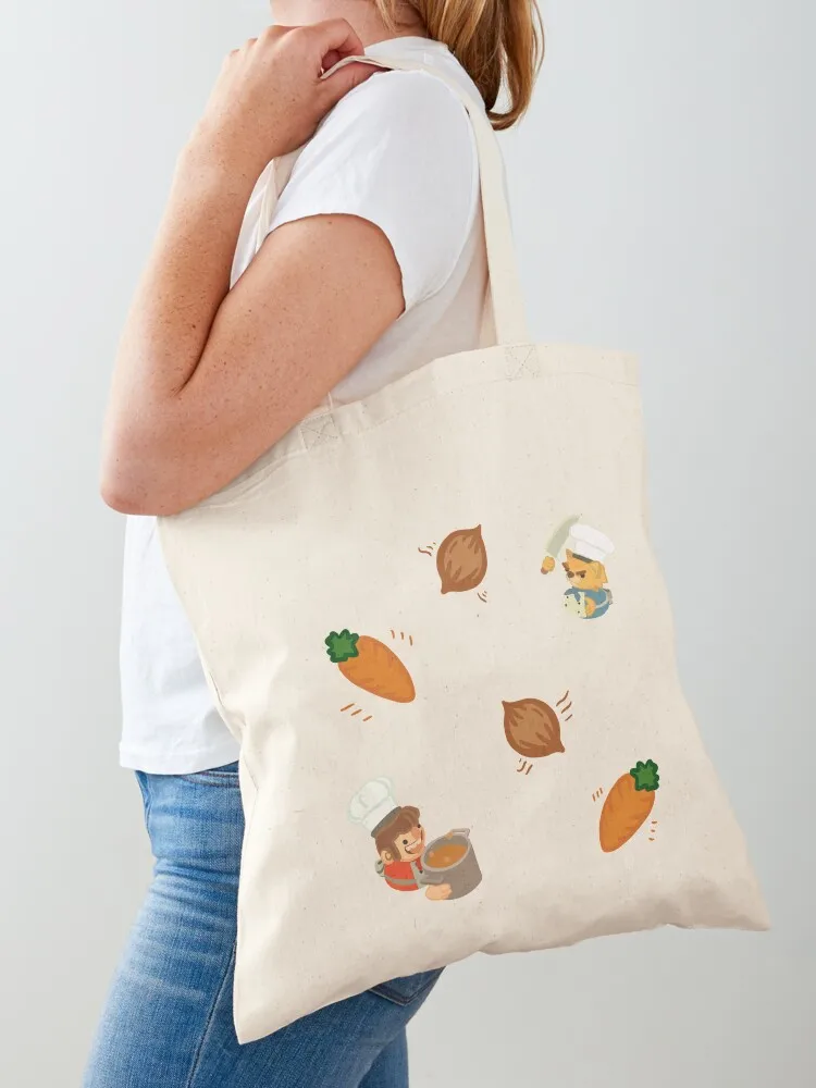 

Cooking Stress (Carrots and Onions) Tote Bag custom canvas bag Lady bag Women's shopper Fabric