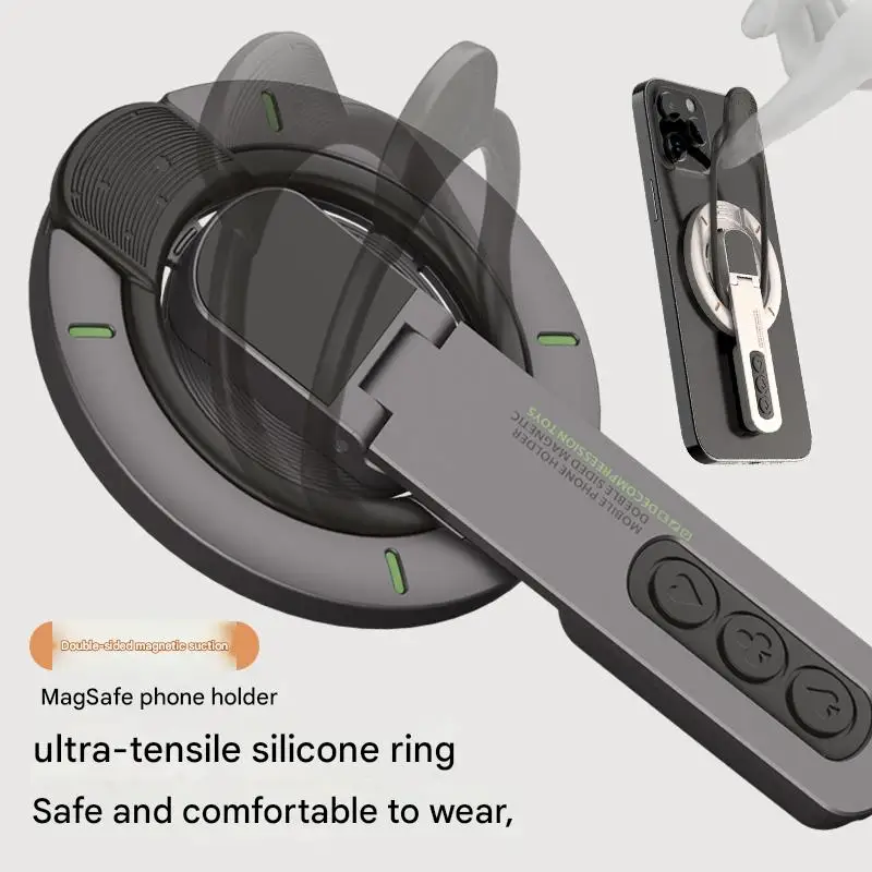 

2025 Top selling Metal Material, Multi functional Phone Stand with Mechanical Decompression Design