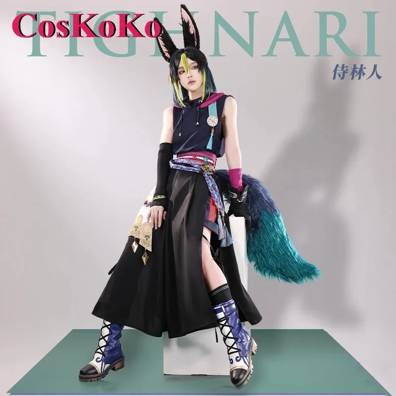 

CosKoKo Tighnari Cosplay Game Genshin Impact Costume Forest Attendant Handsome Everyday Fashion Wear Clothes Role Play Clothing