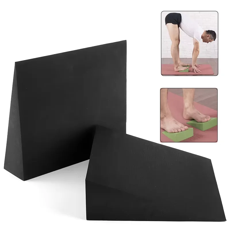 Yoga Wedge Stretch Slant Boards EVA Yoga Wedge Blocks Squat Slant Board Foot Stretch Strength Exercise Pilates Inclined Board