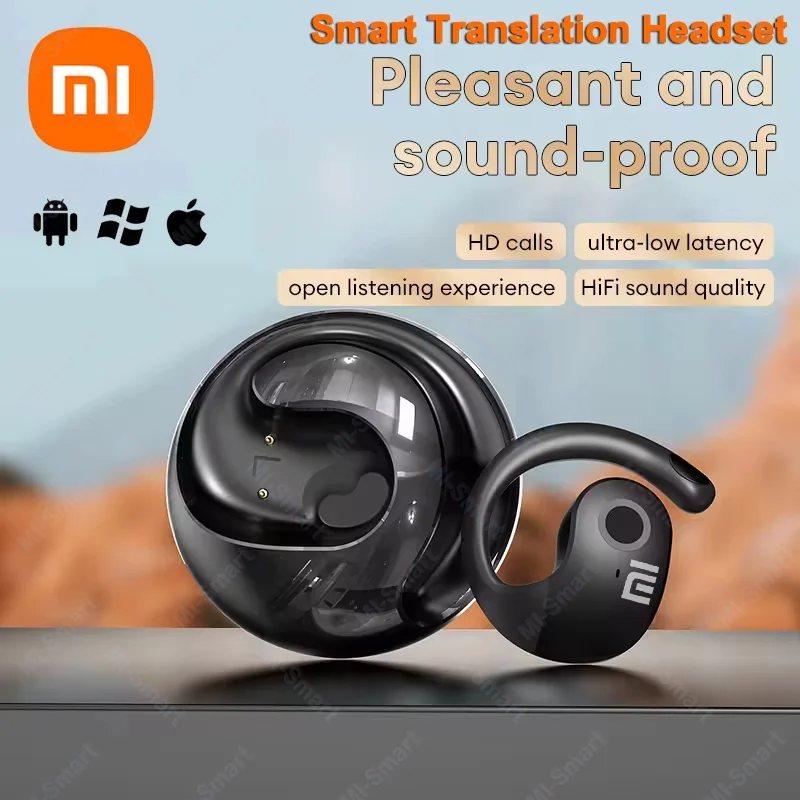 Xiaomi Wireless BT Translation Earbuds with AI Real-time Language Translation Device Earphones for Travel Business and Learning