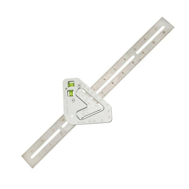 Righello multifunzione per la lavorazione del legno righello multifunzione per ingegnere angolo per la lavorazione del legno combinazione righello quadrato di misurazione