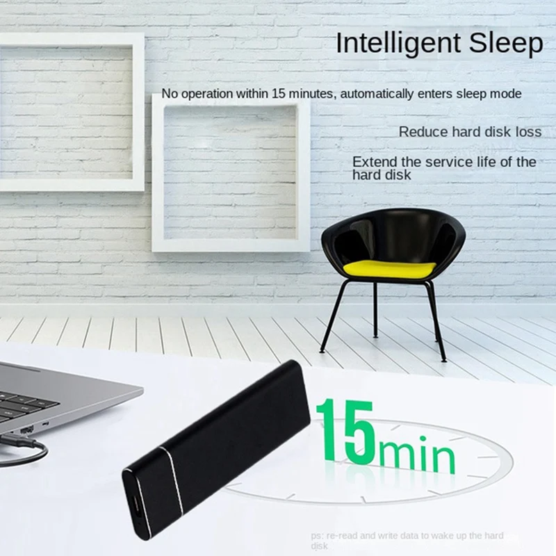 

Внешний мобильный жесткий диск NVME 1 ТБ 10 Гбит/с портативный жесткий диск для настольного ноутбука