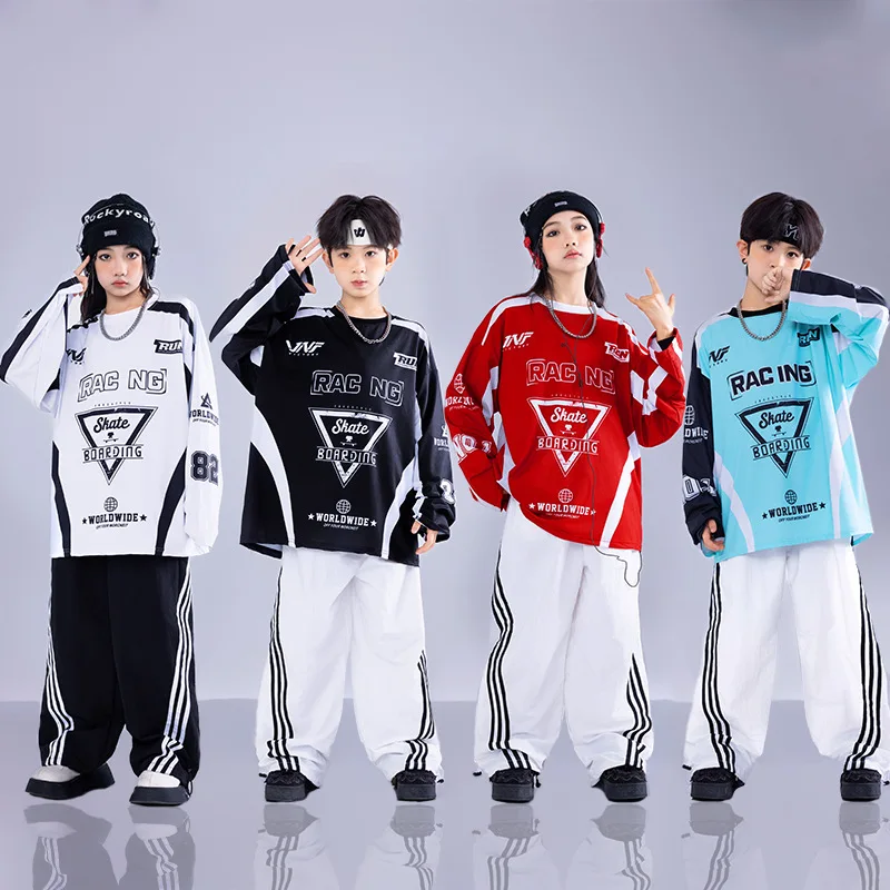 

Детские костюмы барабанщика для мальчиков, комплекты танцевальной одежды в стиле хип-хоп для девочек