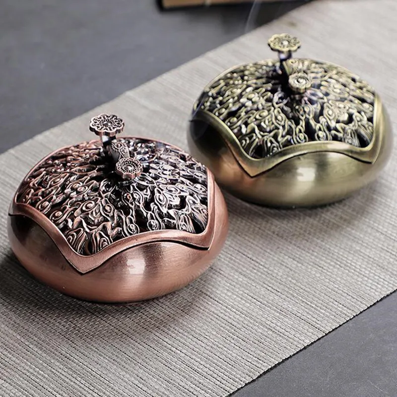 

Курильница из медного сплава, подставка для благовоний для домашнего декора, аксессуары для рукоделия, разноцветная курильница