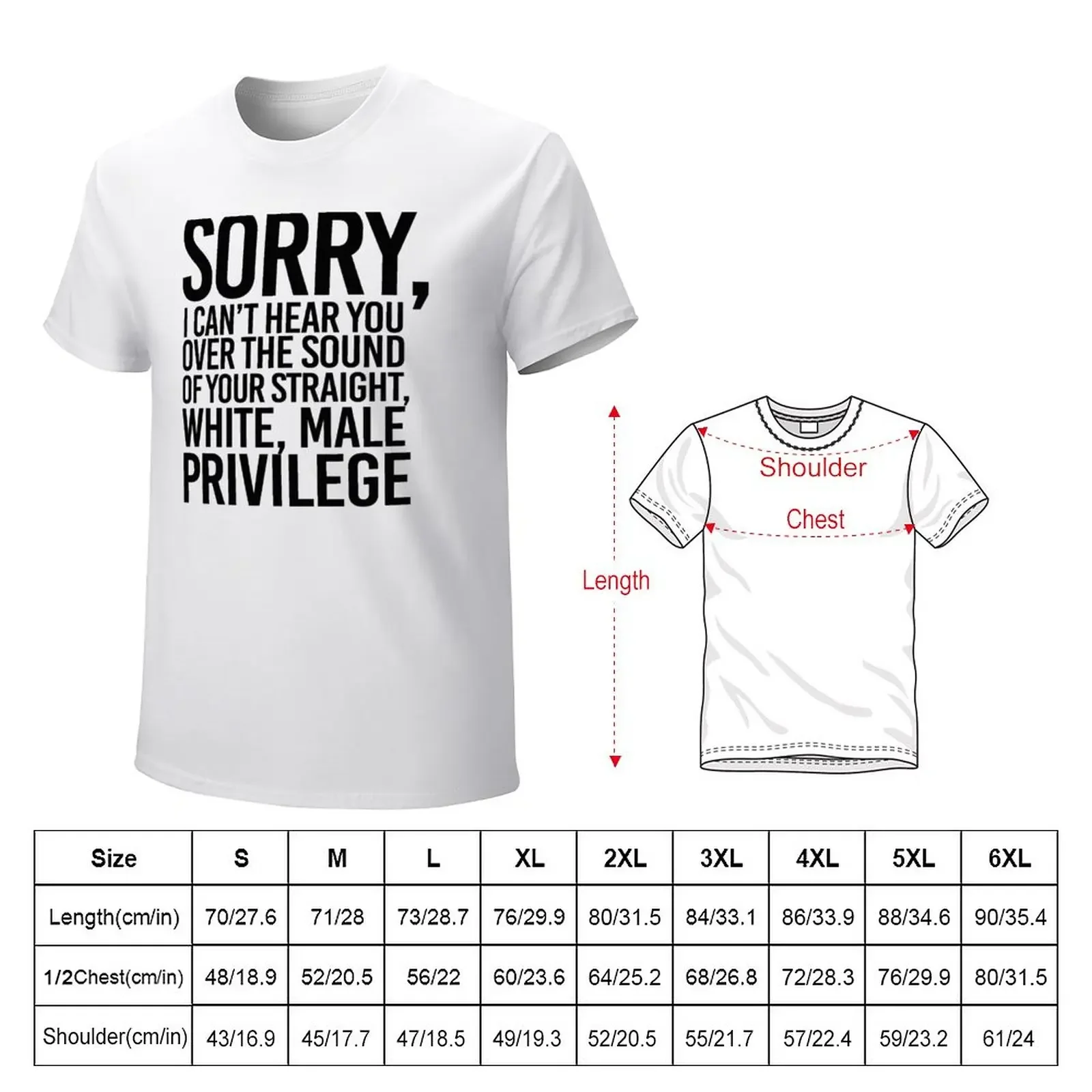 White Male Privilege T-Shirt sports fans customizeds shirts graphic tees summer top men workout shirt