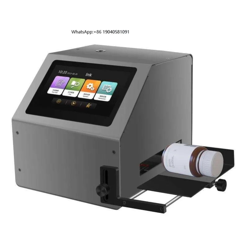 Desktop Inkjet Printer with 12.7mm Print Height, Multilingual, One-touch Printing, Static Inkjet Printer.