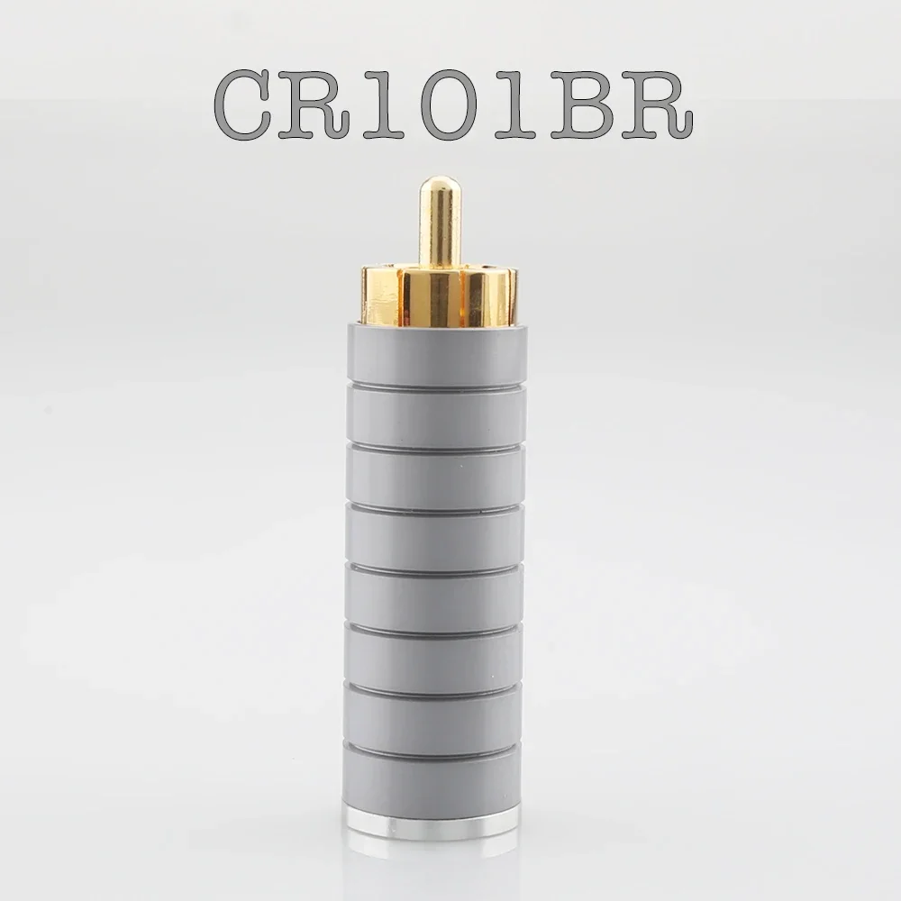 Audiocrast CR101 Wysokowydajna wtyczka audio RCA Kabel połączeniowy HIFI Wtyczki RCA Phono Pozłacane złącza audio lutownicze
