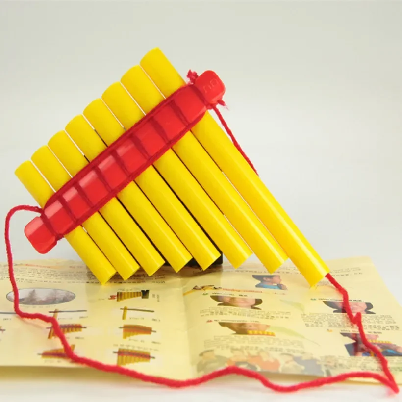 Children's ABS Plastic Panflute, DIY Panflute, Music Pan Flute, Panpipes Musical Instruments for Kids and Students, 8 PCs